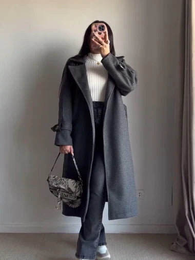 CH 516 Luxe Warm Fleece Longline Winter Coat