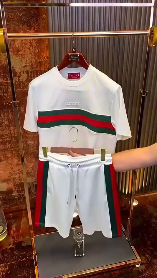 Men’s Premium Gucci Co-Ord Set T-Shirt with Shorts ( V-15 GUCCI)