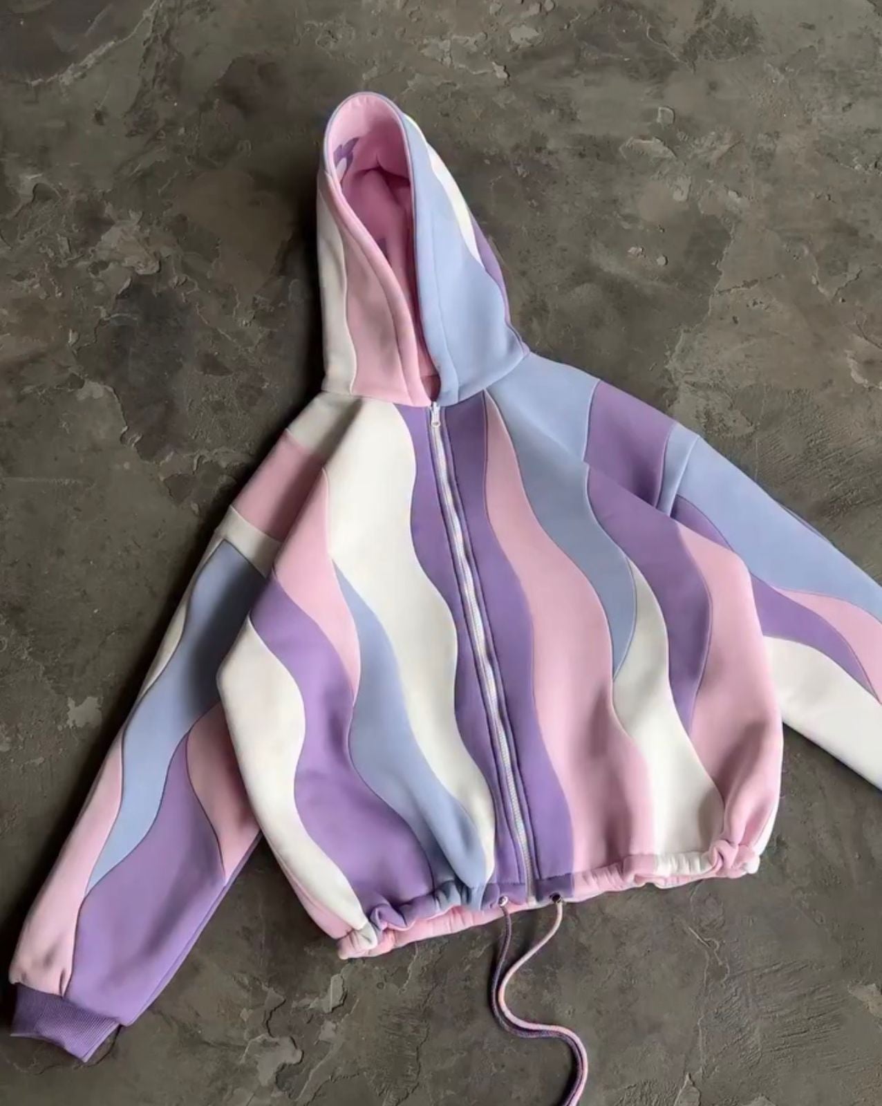 CH - 613 Two-Style Pastel Paradise 3D Floral Printed Tracksuit Emberline-