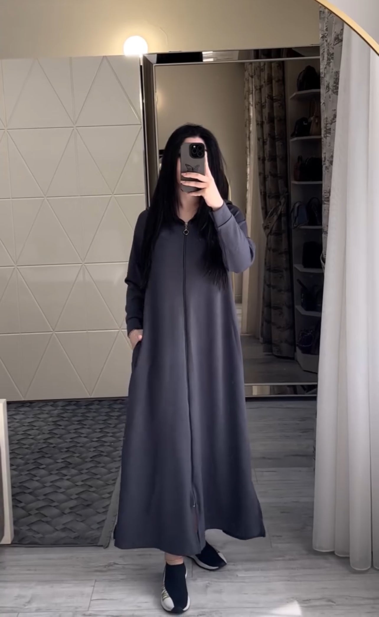 CH 517 Saimwear Long Zipper Hoodie Top