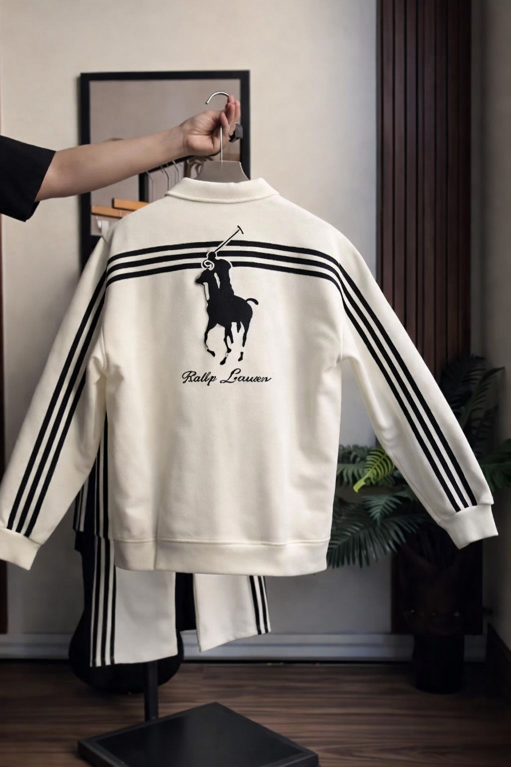 Men’s Premium Zip-Neck Track Suit – Casual & Sportswear Set  (W-11)