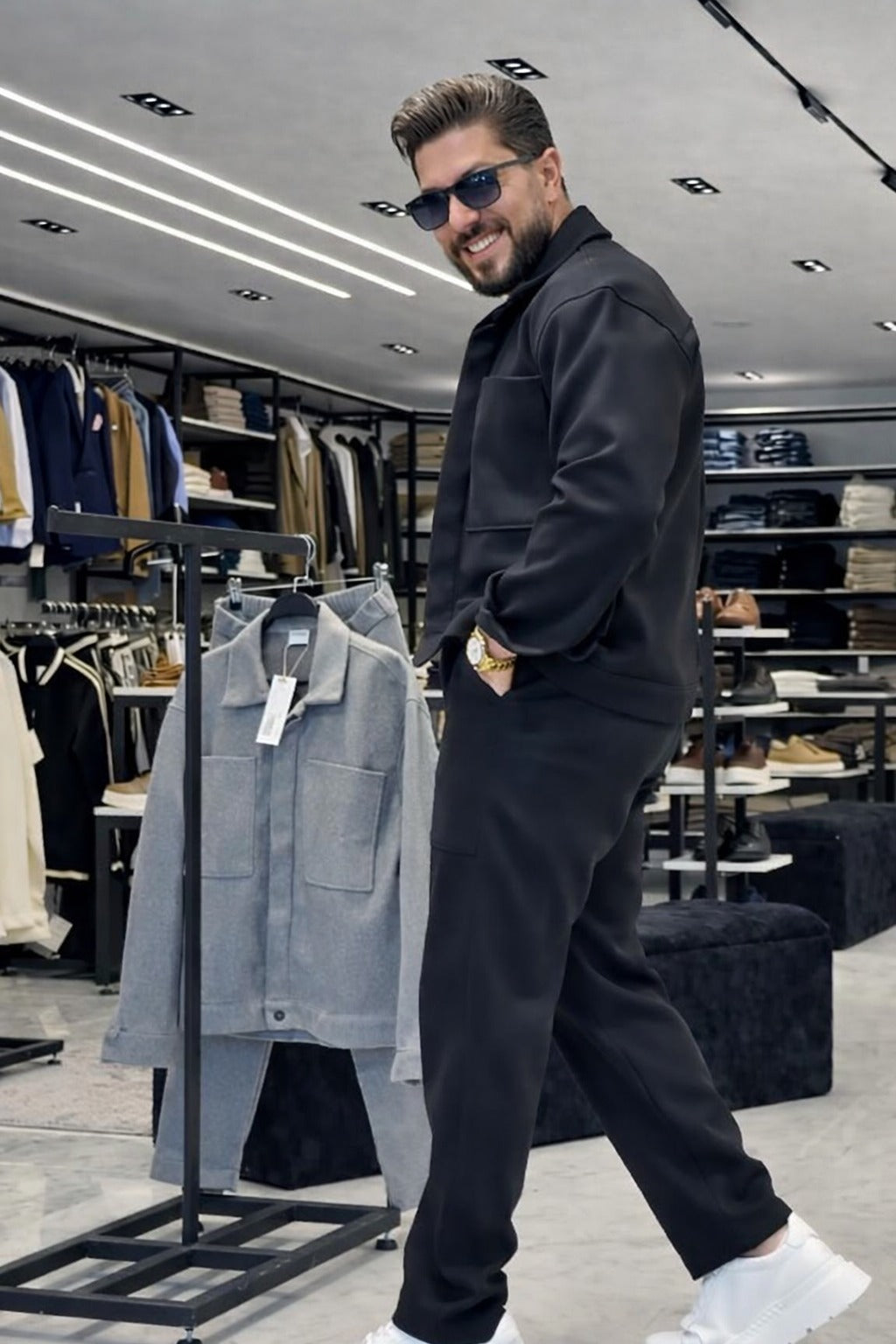 Men’s Premium Two-Piece Co-Ord Set – Modern Casual Tracksuit - (W-12)